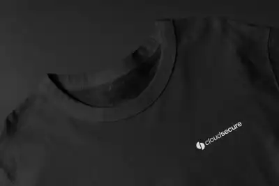 T Shirt Black Logo 1 Colour